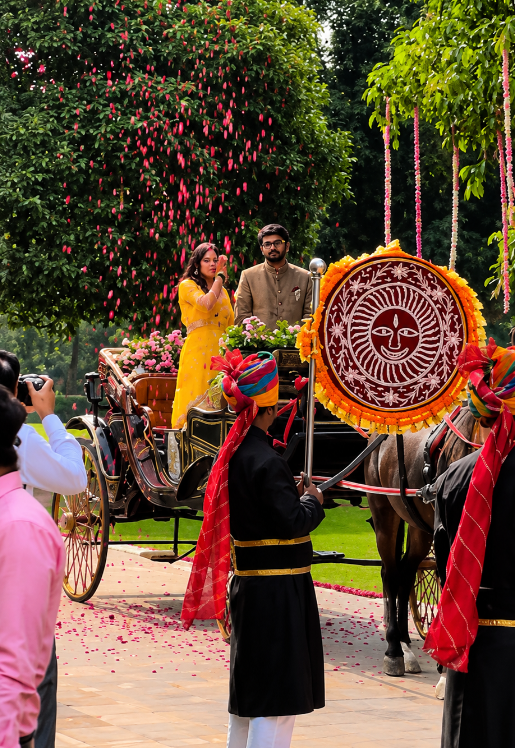Our flower showering drones create stunning aerial flower displays for weddings, religious events, delivering safe, elegant, unforgettable experiences with precision.