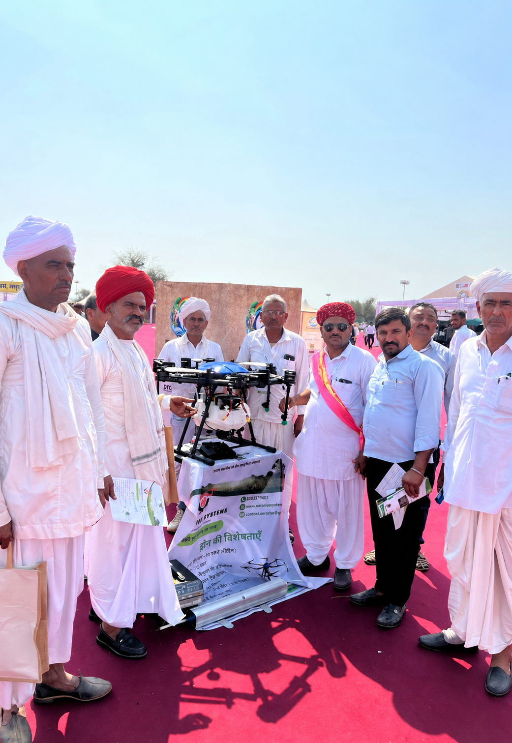 AERORISE Systems at Rangeelo 2026 Krishi Mela Showcasing innovative agricultural drone technology for smarter, safer, and more efficient farming.